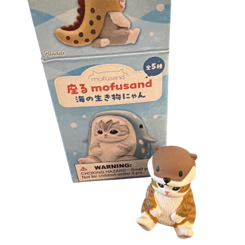 Mofusand Figurine Cat as Otter Brown Excellent Sea Creature Blind‎ Box